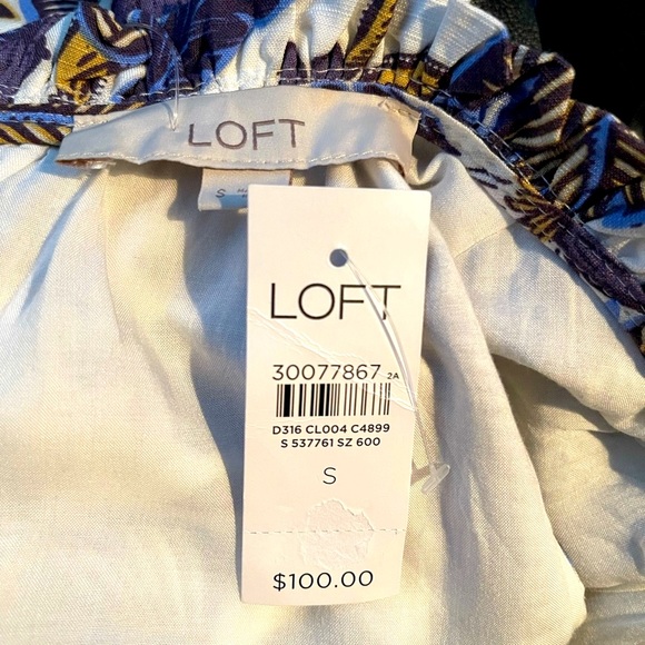 LOFT Floral Crop Jumpsuit - Picture 3 of 4